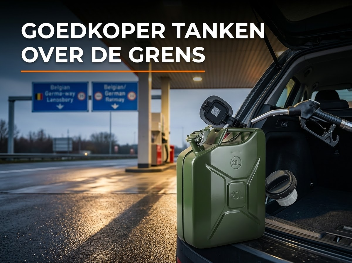 Goedkoper tanken in België of Duitsland: mag je een jerrycan meenemen?