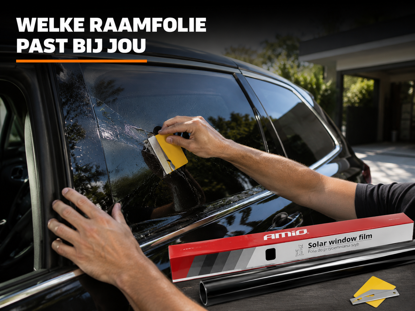 AMiO raamfolie 30% tint Voorkant