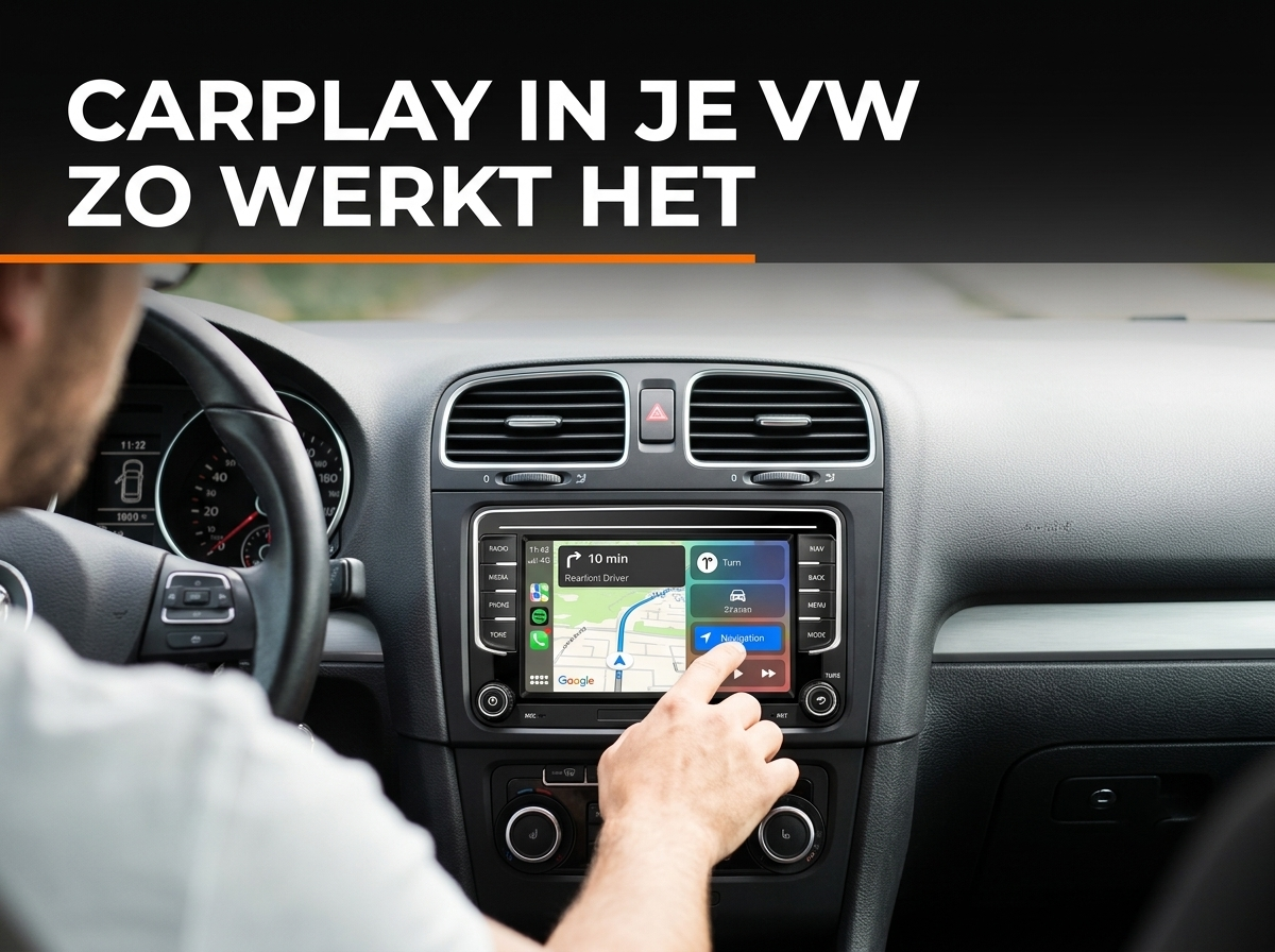 CarPlay Multimedia Scherm Volkswagen Voorkant