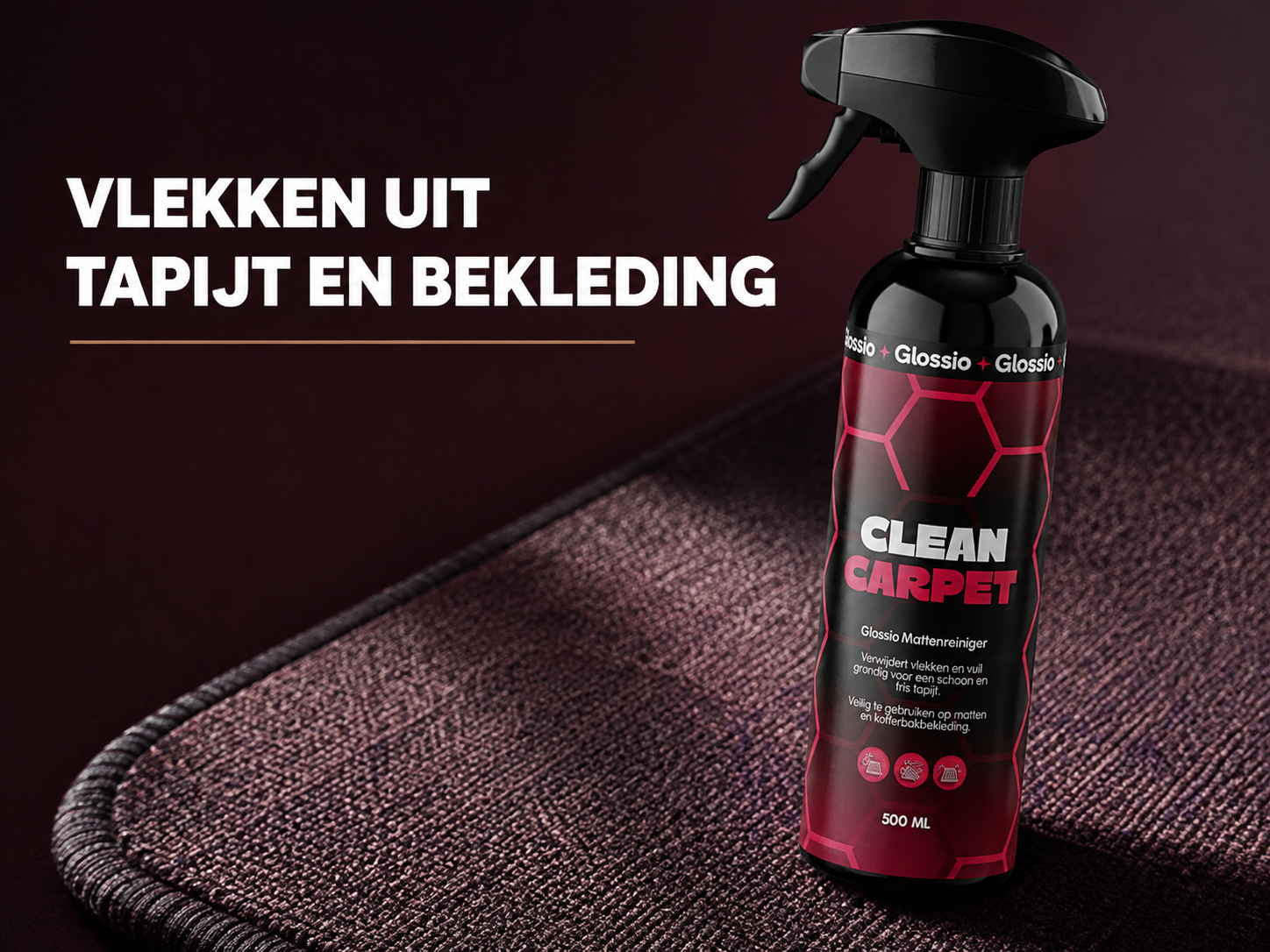 Glossio Clean Carpet stap voor stap handleiding cover