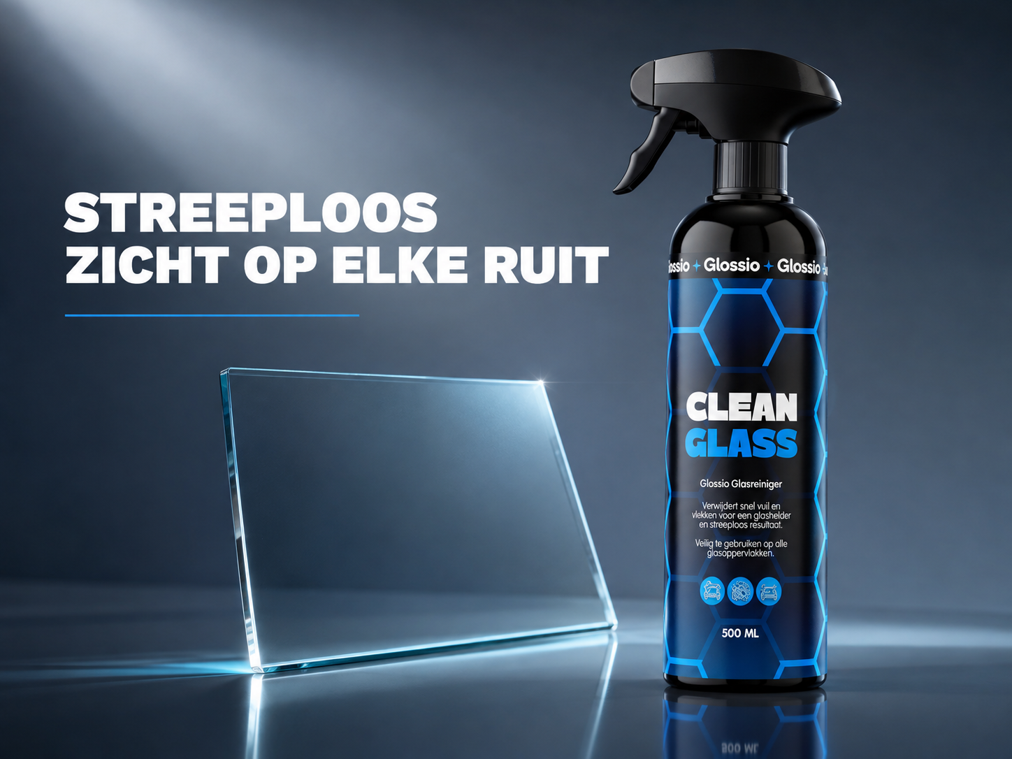 Glossio Clean Glass stap voor stap handleiding cover
