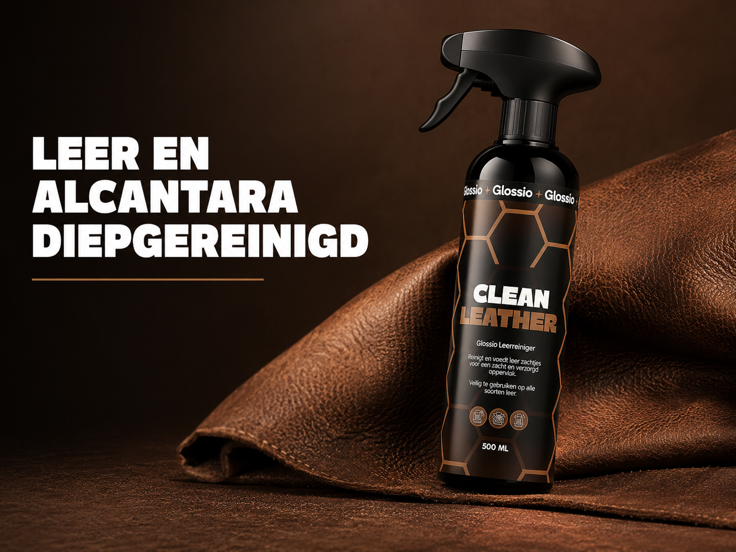 Glossio Clean Leather stap voor stap handleiding cover