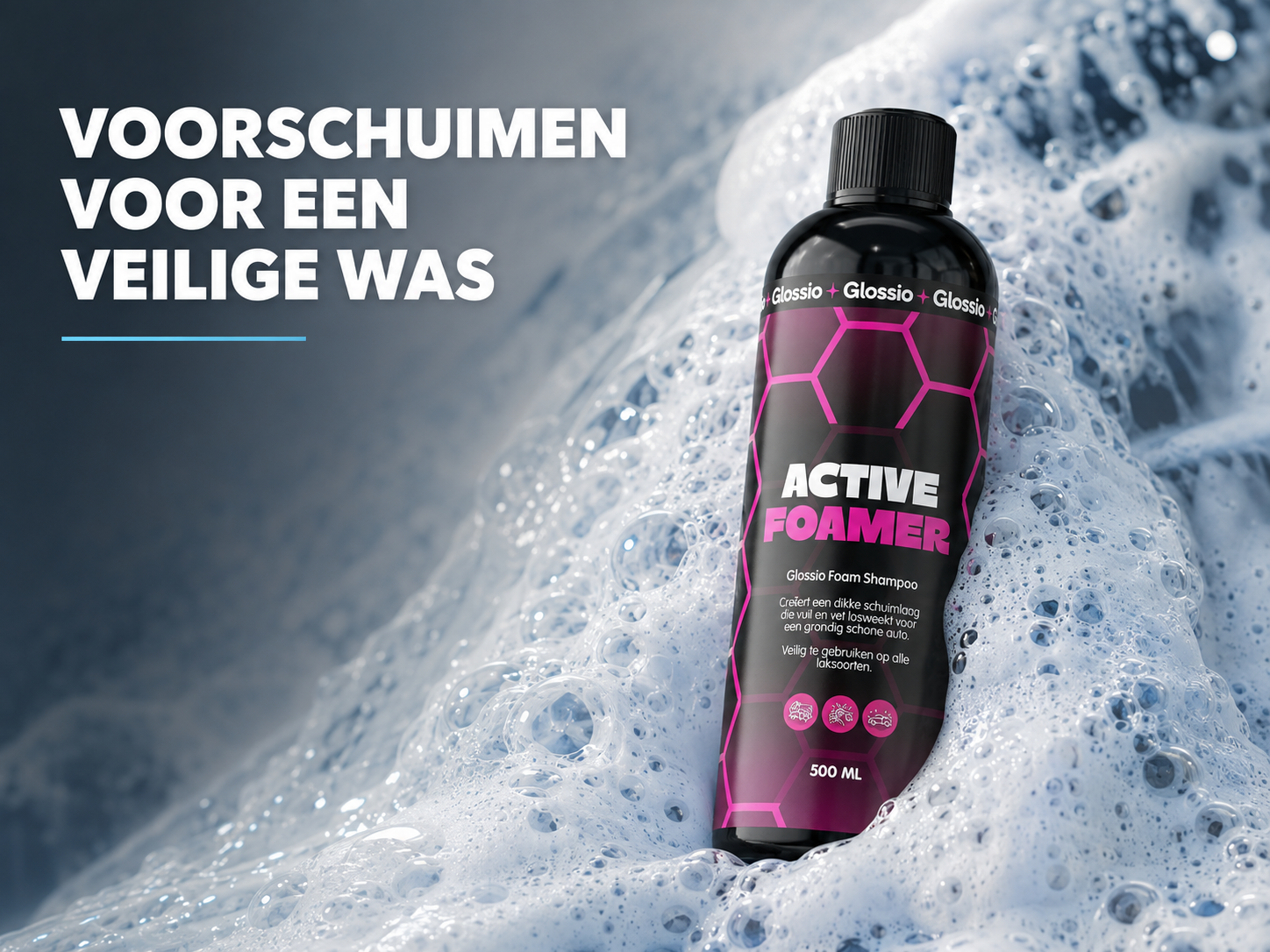 Glossio Active Foamer stap voor stap handleiding cover