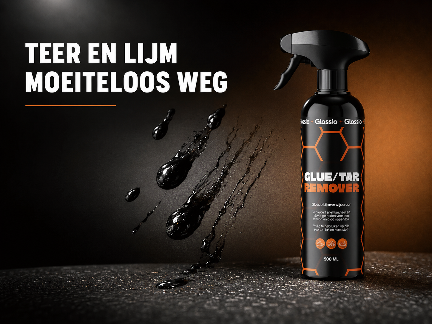 Glossio Tar en Glue Remover stap voor stap handleiding cover