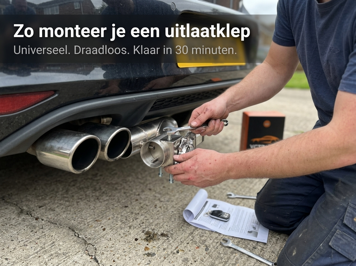 kleppensysteem bypass installatie op uitlaat