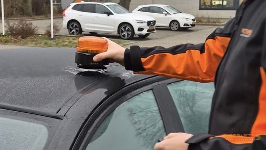 Oranje LED Zwaailichten met Magneet voor op de Auto: Veiligheid en Zichtbaarheid - VCTparts.nl