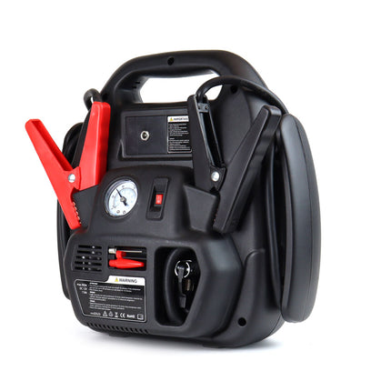 AMiO Jump Starter 12V 17Ah 900A 4in1 – Multifunctioneel Auto Accu Starter, Powerbank en Compressor JS01 Noodsituatie