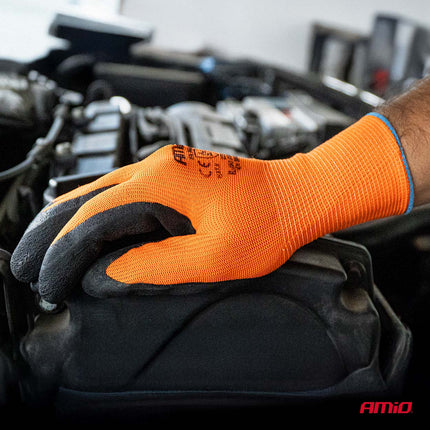 AMiO PE Latex Foam Safety Werkhandschoenen 2132X – Maat 10 L (2 Paar)