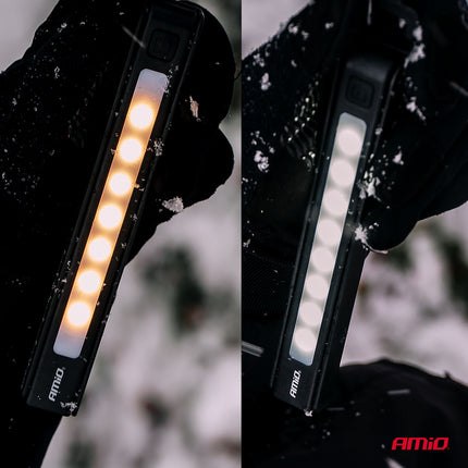 AMiO LED Inspectielamp XTE+SMD 600mAh met Multi-Lichtmodi - Compact en Oplaadbaar - Voor Werkplaats Thuis en Noodsituaties