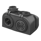 ProPlus Opbouw Kit 12V Stekkerdoos met 2x USB C Snellader 2 Weg 3A voor Auto