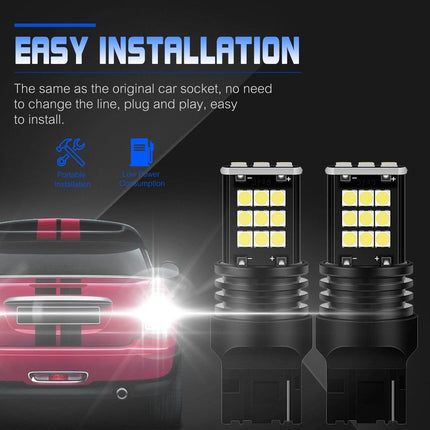 VCTparts 1156 BA15s LED Achterlicht P21W - Wit (set) NORGOS 5