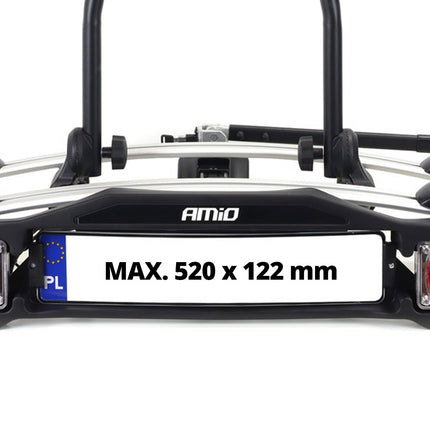Fietsendrager trekhaak kantelbaar 2 fietsen TBC-01/2 AMIO-02582