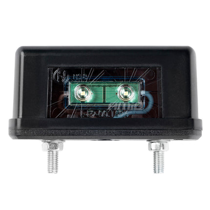 AMiO LED Kentekenverlichting Universeel Opbouw met Boutaansluiting – Nummerplaatlamp Auto Bus Motor 1 stuk