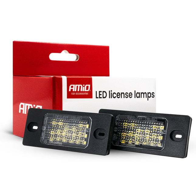 AMiO LED Kentekenverlichting CLP11 PORSCHE en VAG – Set van 2 - Nummerplaatverlichting Lampen voor VW, Skoda en Porsche