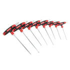 AMiO T-Greep Torxsleutel Set 8-delig CR-V Haakse Torx Sleutels T10-T50