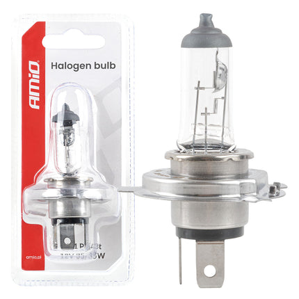 AMiO Halogeenlamp HS1 12V 35/35W PX43T Voor Motor en Scooter Koplamp (1 stuk)