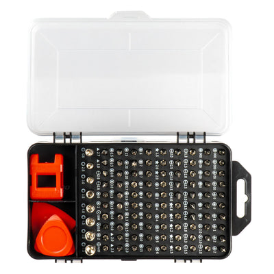 AMiO Precisie Schroevendraaierset 115-delig - Complete Reparatieset met Bits Pincet en Accessoires in Koffer