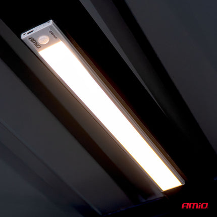 AMiO Oplaadbare Magnetische Sensor LED Lamp Groot 2W 1500mAh – Draadloze Bewegingssensor Verlichting USB-C Kofferbak Garage