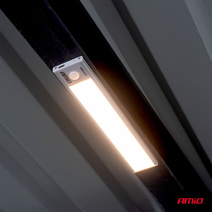 AMiO Oplaadbare Magnetische Sensor LED Lamp Klein 1.2W 1000mAh – Draadloze Bewegingssensor Verlichting USB-C Kast Gang