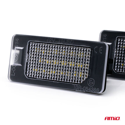 AMiO LED Kentekenverlichting CLP02 voor BMW E/F Serie – Canbus Foutvrij – Plug en Play Set van 2 Nummerplaatverlichting