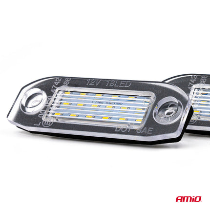 AMiO LED Kentekenverlichting CLP04 VOLVO C70 S40 S60 S80 V50 V60 V70 XC60 XC70 XC90 – Canbus Foutvrij – Plug en Play LED Set van 2 Nummerplaatverlichting Lampen