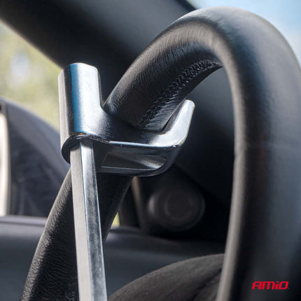 AMiO Extra Lang Stuurwielslot voor Zware Diefstalbeveiliging Auto en SUV
