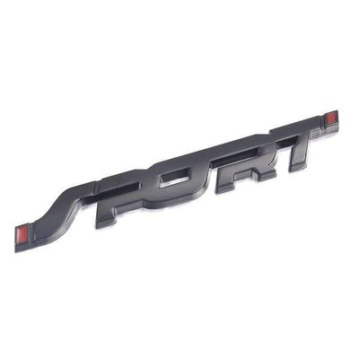 3D Sport Sticker Logo Embleem zwart