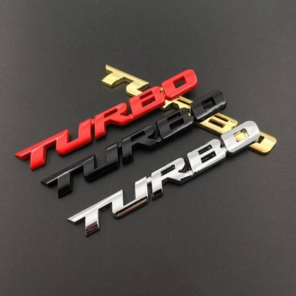 VCTparts 3D Turbo Sticker Logo Embleem zwart NORGOS 2