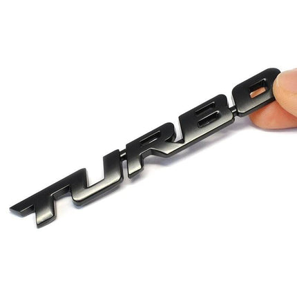 VCTparts 3D Turbo Sticker Logo Embleem zwart NORGOS 6