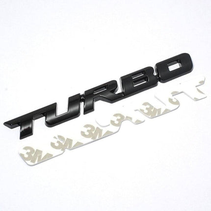 VCTparts 3D Turbo Sticker Logo Embleem zwart NORGOS 4