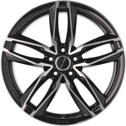 4 Velgen 17 inch 5x112 voor Volkswagen Golf 5 - 8 Audi A3 8P/8V SEAT Leon Skoda Octavia – ATOM MB Gepolijst Zwart - VCTparts.nl