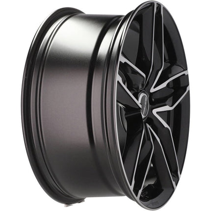 VCTparts 4 Velgen 17 inch ATOM MB Gepolijst Zwart 5x112 ET45 66.5 Geschikt voor Audi, Volkswagen, Skoda, SEAT Ladnefelgi 3