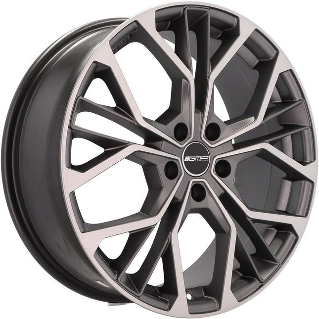 4 Velgen 17 inch MATISSE MGM Gepolijst Mat Grafiet 5x112 ET45 66.5 Geschikt voor Audi, Volkswagen, Skoda, SEAT - VCTparts.nl