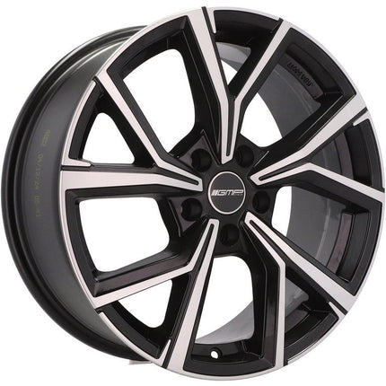 4 Velgen 17 inch MENTOR 5x112 ET35 57.1 Zwart BLP - Passend voor Audi Volkswagen Mercedes Seat Skoda - VCTparts.nl