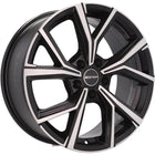 4 Velgen 17 inch MENTOR 5x112 ET35 57.1 Zwart BLP - Passend voor Audi Volkswagen Mercedes Seat Skoda - VCTparts.nl