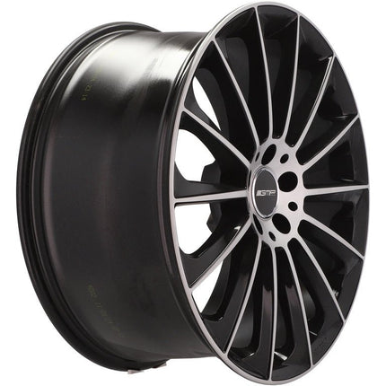 4 Velgen 17 inch STELLAR MB Gepolijst Zwart 5x112 ET45 66.5 Geschikt voor Audi, Volkswagen, Skoda, SEAT - VCTparts.nl