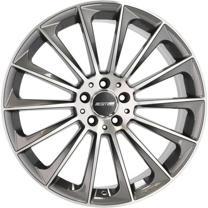 VCTparts 4 Velgen 17 inch STELLAR MG Gepolijst Grafiet 5x112 ET35 66.5 Geschikt voor Audi, Volkswagen, Skoda, SEAT Ladnefelgi 7