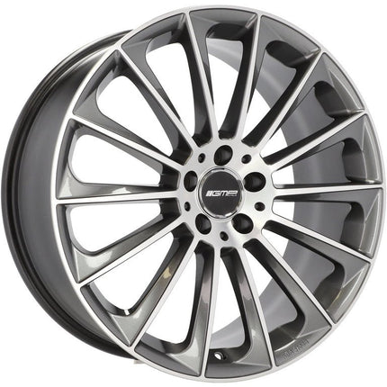 VCTparts 4 Velgen 17 inch STELLAR MG Gepolijst Grafiet 5x112 ET35 66.5 Geschikt voor Audi, Volkswagen, Skoda, SEAT Ladnefelgi 1