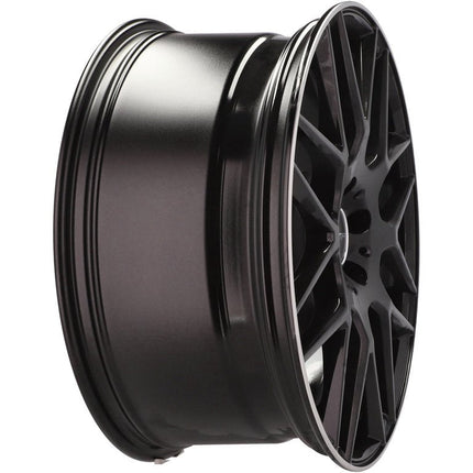 VCTparts 4 Velgen 18 inch BERGHEM BLP Zwart met Rand 5x112 ET35 66.5 Geschikt voor Audi, Volkswagen, Skoda, SEAT Ladnefelgi 3