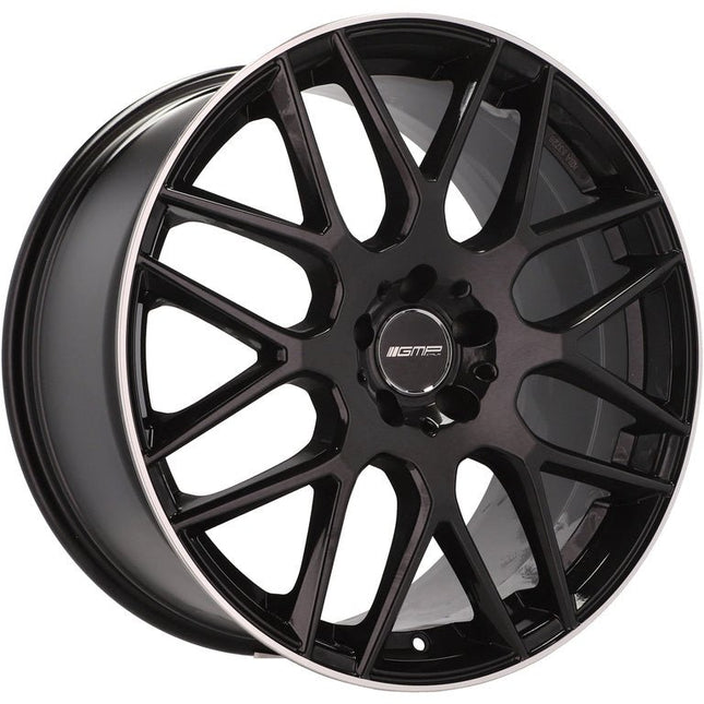 4 Velgen 18 inch BERGHEM BLP Zwart met Rand 5x112 ET45 66.5 Passend voor Audi, Volkswagen, Mercedes - VCTparts.nl