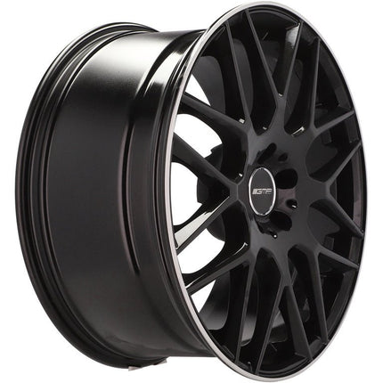 VCTparts 4 Velgen 18 inch BERGHEM BLP Zwart met Rand 5x112 ET45 66.5 Passend voor Audi, Volkswagen, Mercedes Ladnefelgi 4