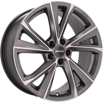 VCTparts 4 Velgen 18 inch Gepolijst Mat Grafiet 5x112 ET35 66.5 - Passend voor o.a. Audi, Mercedes, Volkswagen Ladnefelgi 1