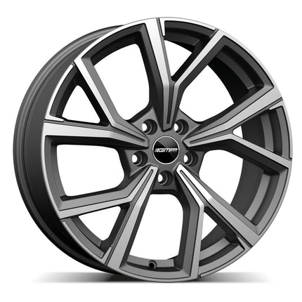 VCTparts 4 Velgen 18 inch Gepolijst Mat Grafiet 5x112 ET35 66.5 - Passend voor o.a. Audi, Volkswagen, Mercedes Ladnefelgi 1