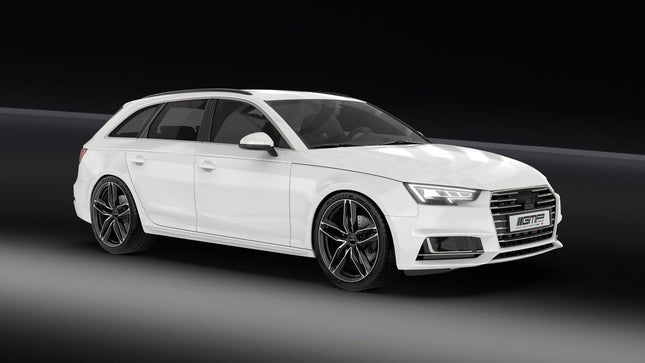 4 Velgen 18 inch Gepolijst Zwart 5x112 ET35 66.5 - Passend voor o.a. Audi, Volkswagen, Mercedes - VCTparts.nl