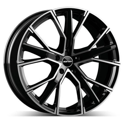 VCTparts 4 Velgen 18 inch GUNNER MB Zwart 5x112 ET45 66.5 Passend voor Audi, Volkswagen, Mercedes Ladnefelgi 8