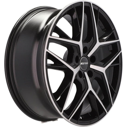 VCTparts 4 Velgen 18 inch LUNICA MB Zwart 5x112 ET45 66.5 Passend voor Audi, Volkswagen, Mercedes Ladnefelgi 5