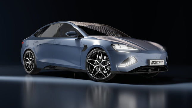 4 Velgen 18 inch LUNICA MGM Gepolijst + Mat Grafiet 5x112 ET30 66.5 Passend voor Audi, Volkswagen, Mercedes - VCTparts.nl