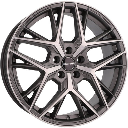VCTparts 4 Velgen 18 inch LUNICA MGM Gepolijst + Mat Grafiet 5x112 ET30 66.5 Passend voor Audi, Volkswagen, Mercedes Ladnefelgi 7