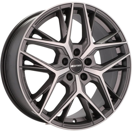 VCTparts 4 Velgen 18 inch LUNICA MGM Gepolijst + Mat Grafiet 5x112 ET30 66.5 Passend voor Audi, Volkswagen, Mercedes Ladnefelgi 6