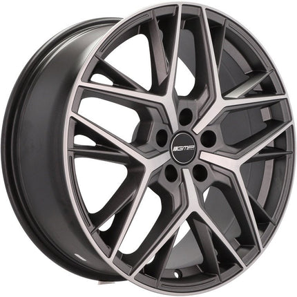 VCTparts 4 Velgen 18 inch LUNICA MGM Gepolijst + Mat Grafiet 5x112 ET45 66.5 Passend voor Audi, Volkswagen, Mercedes Ladnefelgi 1